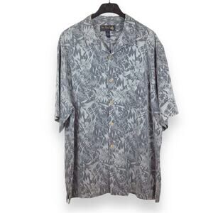 NAT NAST Silk Tropical Aloha Short Sleeve Button Up Shirt Men's size XL